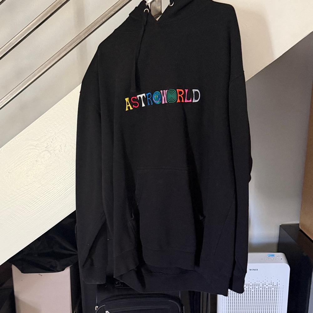 Cactus Jack by Travis Scott Multicolor Logo Black Hoodie